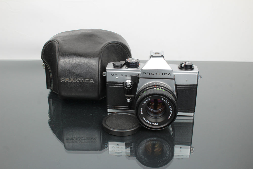 Praktika MLT 5 B + Pentacon auto 1.8/50 lens (M42 bevestiging)