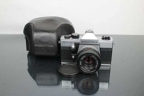 Praktika MLT 5 B + Pentacon auto 1.8/50 lens (M42 bevestiging)