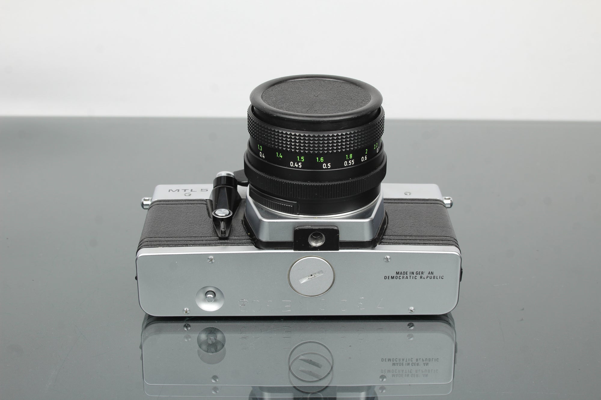 Praktika MLT 5 B + Pentacon auto 1.8/50 lens (M42 bevestiging)