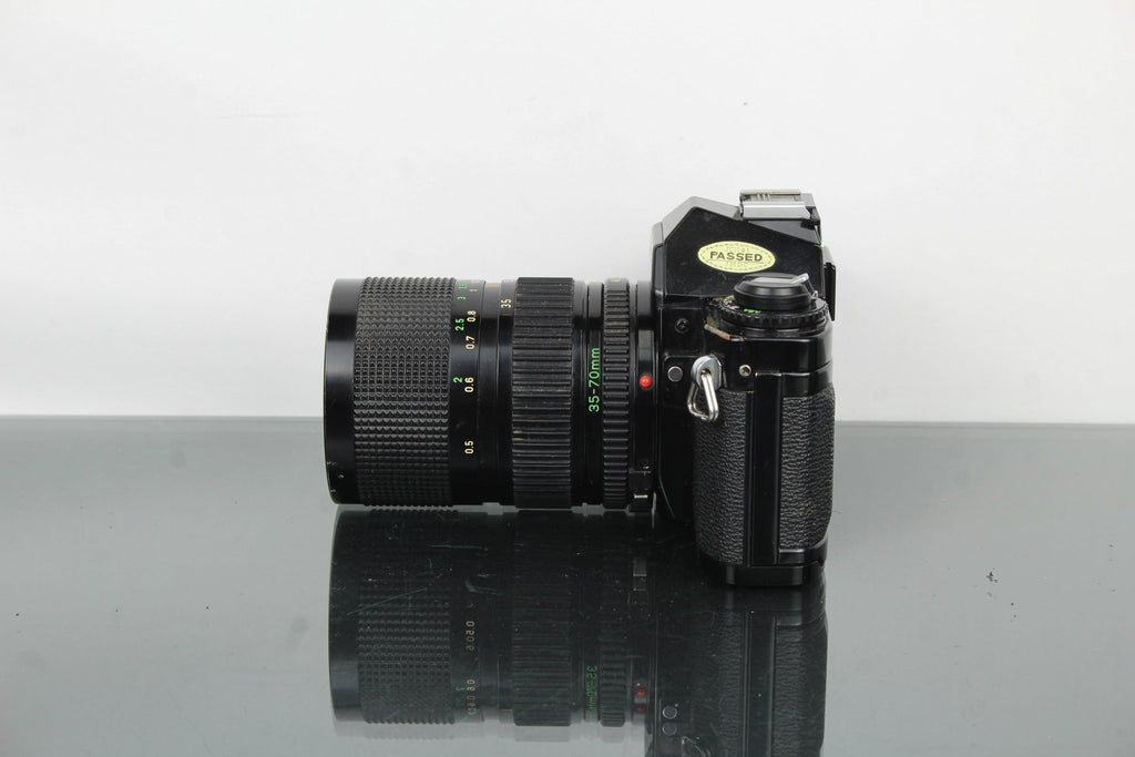 Canon AV - 1 + FD Zoom Lens 35 - 70mm 1:4 - Dutch|Thrift