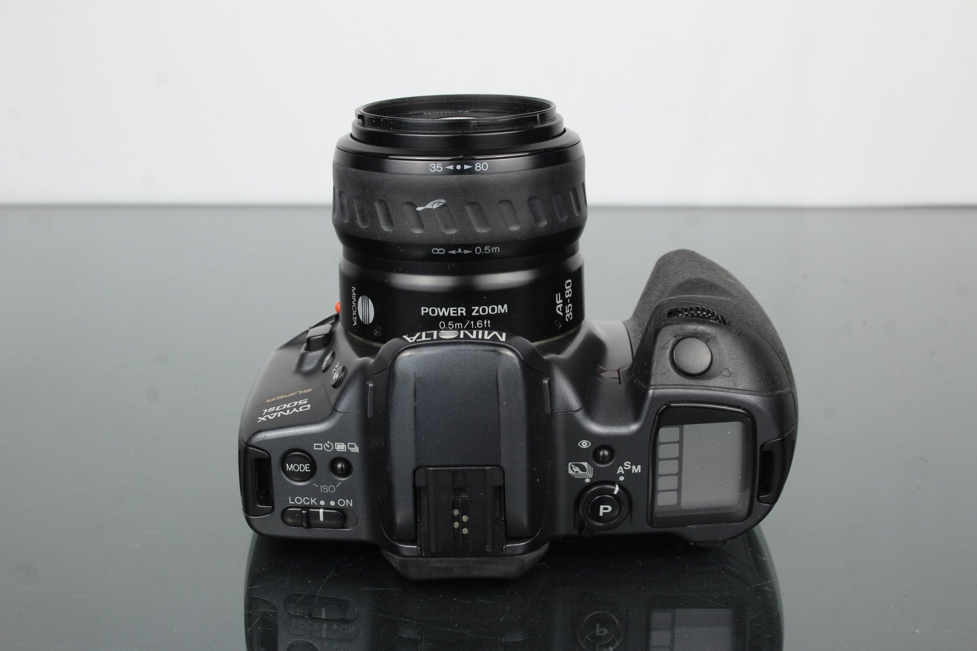 Minolta Dynax 500si Super + AF Power Zoom 35 - 80mm 1:4(22) - 5.6 - Dutch|Thrift