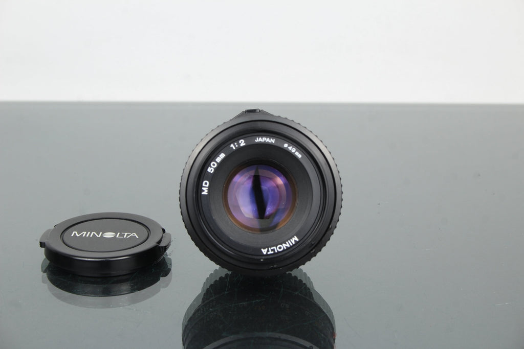 Minolta MD 50mm 1:2 49mm lens (MD mount) - Dutch|Thrift