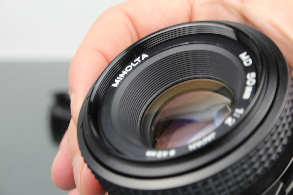 Minolta MD 50mm 1:2 49mm lens (MD mount) - Dutch|Thrift